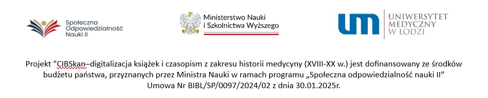 Logotypy projektu - CIBSkan – digitalizacja książek i czasopism z zakresu historii medycyny (XVIII-XX w.)